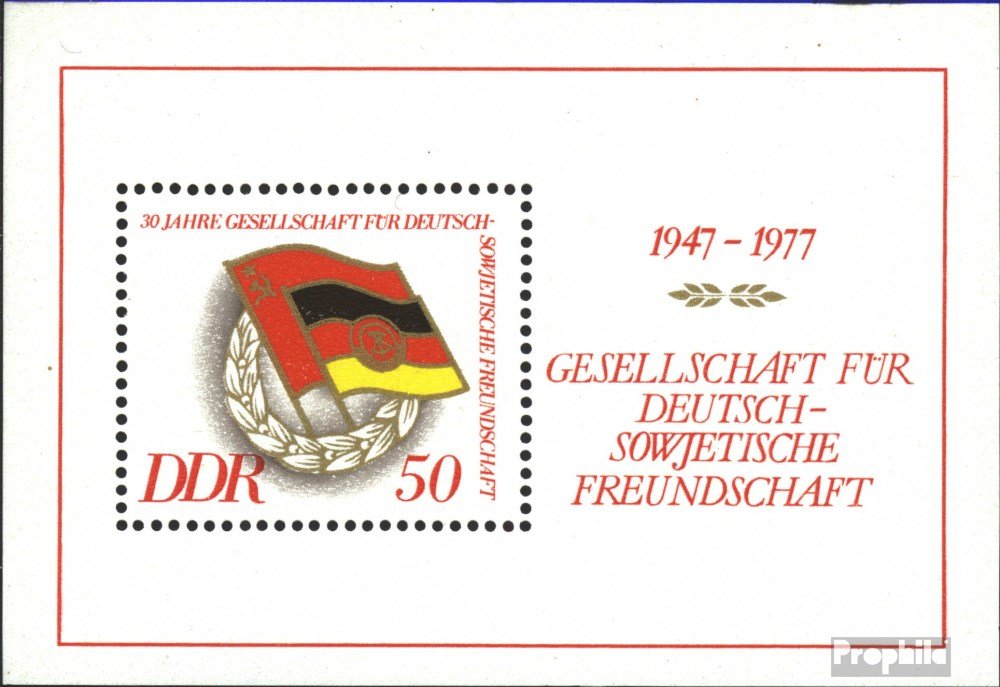 Prophila Bloc DDR 72 – Timbre Premier Jour 1983, 30 Ans Groupes De Combat, édition Complète Pour Collectionneur