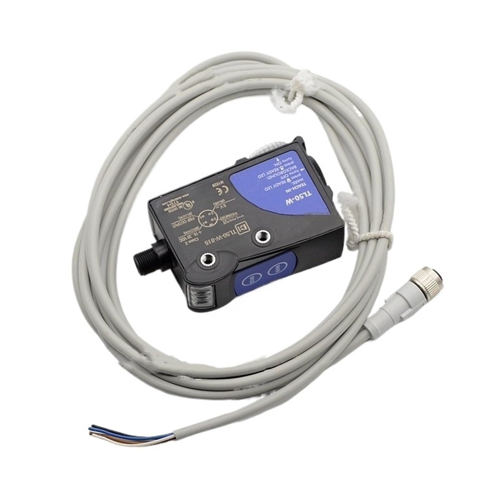 Sensor de color TL50-W-815 fotoeléctrico de respuesta rápida y cable reforzado