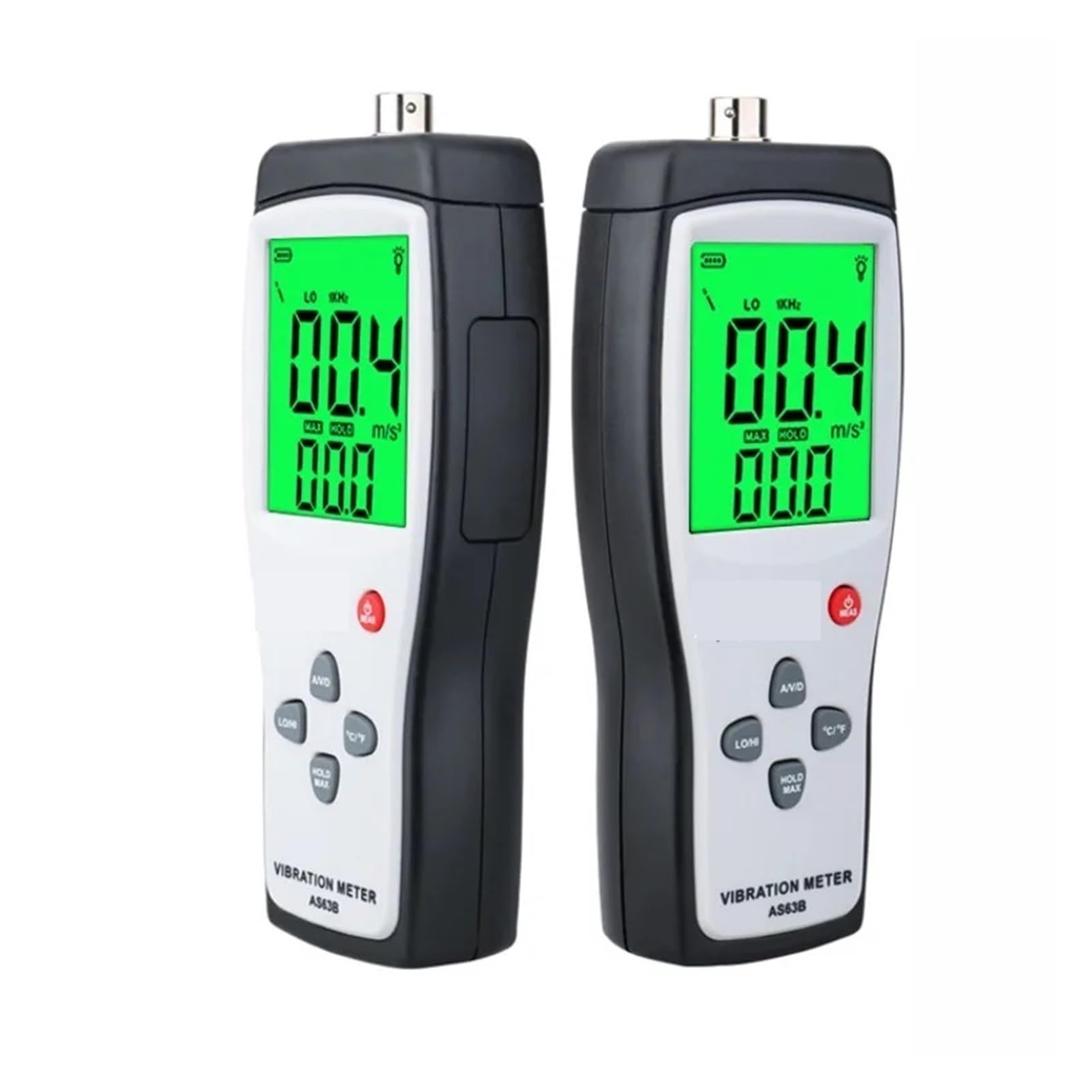 Schwingungsanalysator, AS63B Digitales Vibrationsmessrät Vibrometer Handtester mit Beschleunigungsschwindigkeitsmessung