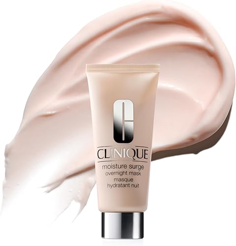 Clinique Moisture Surge Oil Free Overnight Face Mask With Aloe Vera For All Skin Types | Hydrating + Plumping, 3.4 Fl Oz