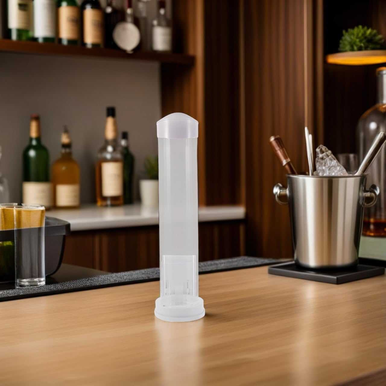 PRETYZOOM Distributeur de Cornets de Glace Présentoir Automatique pour Cornets Usage Commercial Événements Petits Commerces