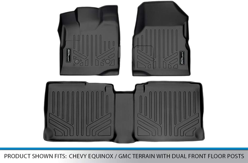 MAXLINER Custom Fit Floor Mats 2 Row Liner Set Compatible with 2010-2011 GMC Terrain