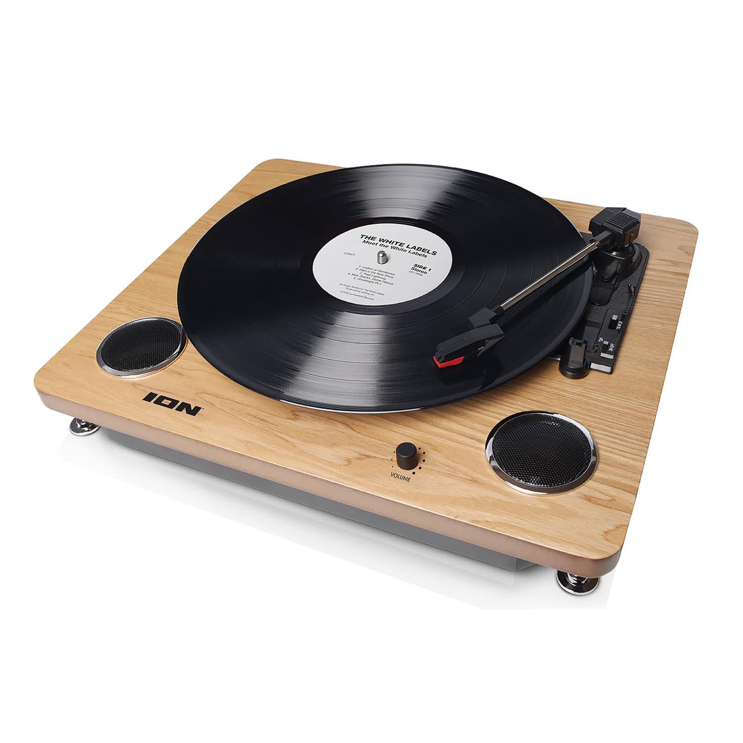 ION Audioレコードプレーヤー USB ヘッドホン端子 スピーカー内蔵 レコードの音をUSB接続でPCに録音可能 木目 アイオン Archive LP商品画像