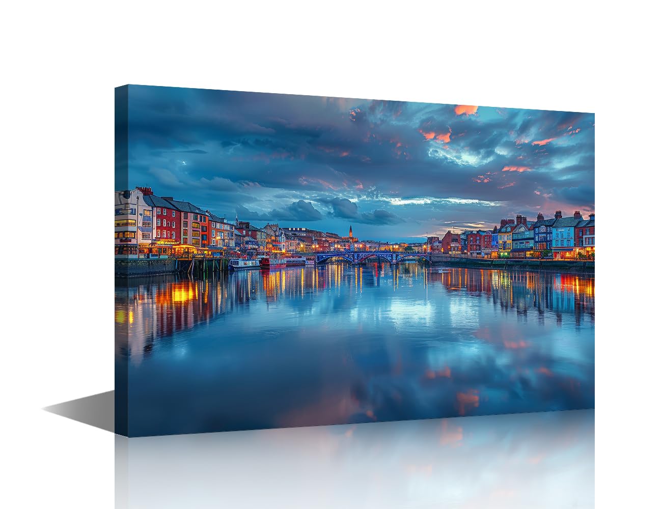 1 Piece Canvas Wall Art Suspension Bridge in Bristol England Bedroom Decor Modern United Kingdom Wall Art for Living Room Clifton Suspension Bridge Wall Art Framed Ready to Hang (24''Wx 36''H)