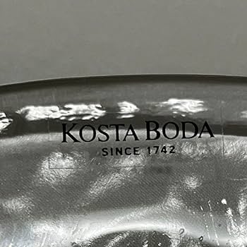 食器 ガラスプレート コスタボダ ウラ 花と蝶 丸皿2枚 大型１枚 お皿 コスタボダ ウラ ガラスプレート 大皿 北欧食器/Kosta Boda Ulla