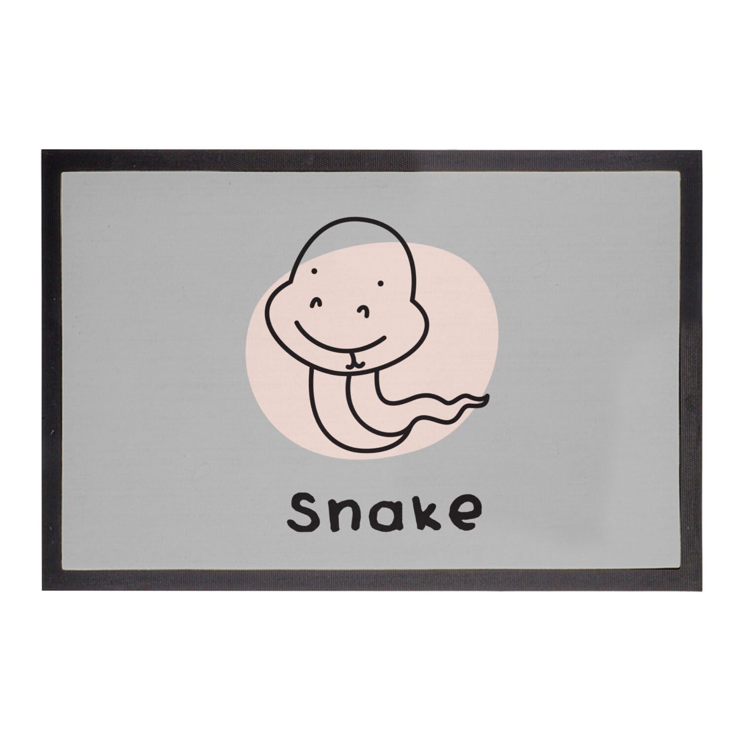 Paillasson Gris Serpent Horoscope Chinois : Sublimez Votre Entrée de Maison 60x40