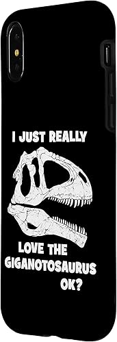 Vista 8 de iPhone 12/12 Pro Giganotosaurus Fossil Skull Dinosaur Huesos, Funda Giganotosaurus