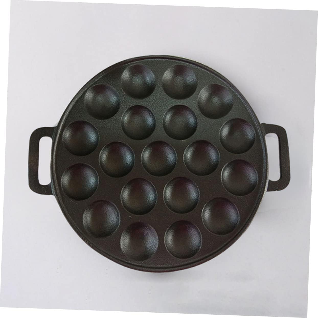 19holes Cast Iron Pot Pan Escargot Baking Dish No-stick Baking Tray for Oven