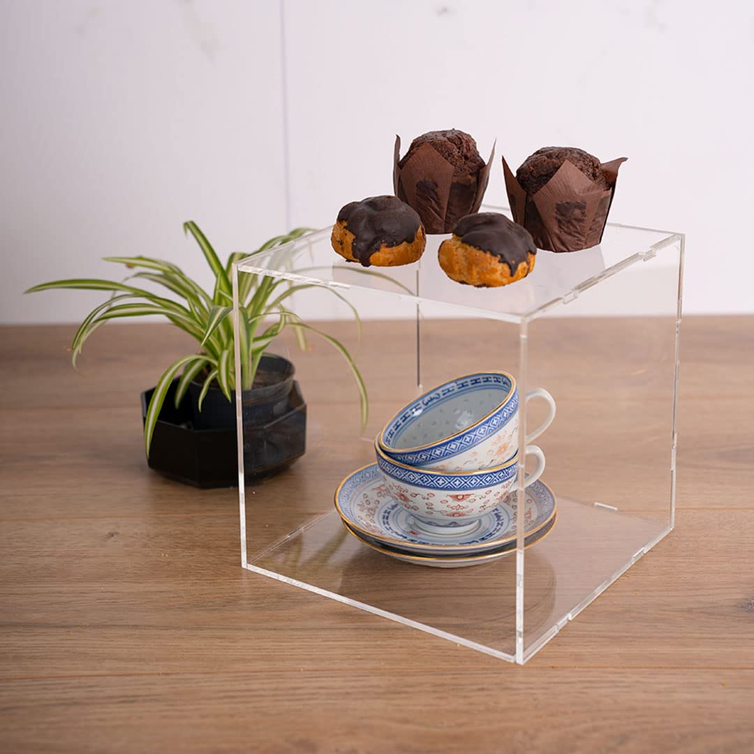 Danieli Store - Cubo Expositor de Metacrilato para Colecciones 20x20x20 cm. Vitrina Acrilica Transparente para Hostelería y Banquetes. Ideal como Caja para Exhibición de Figuras y Colecciones