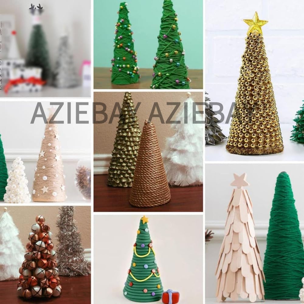 Amazon | AZIEBAY 16個セット 発泡スチロール円錐型フォーム| DIY