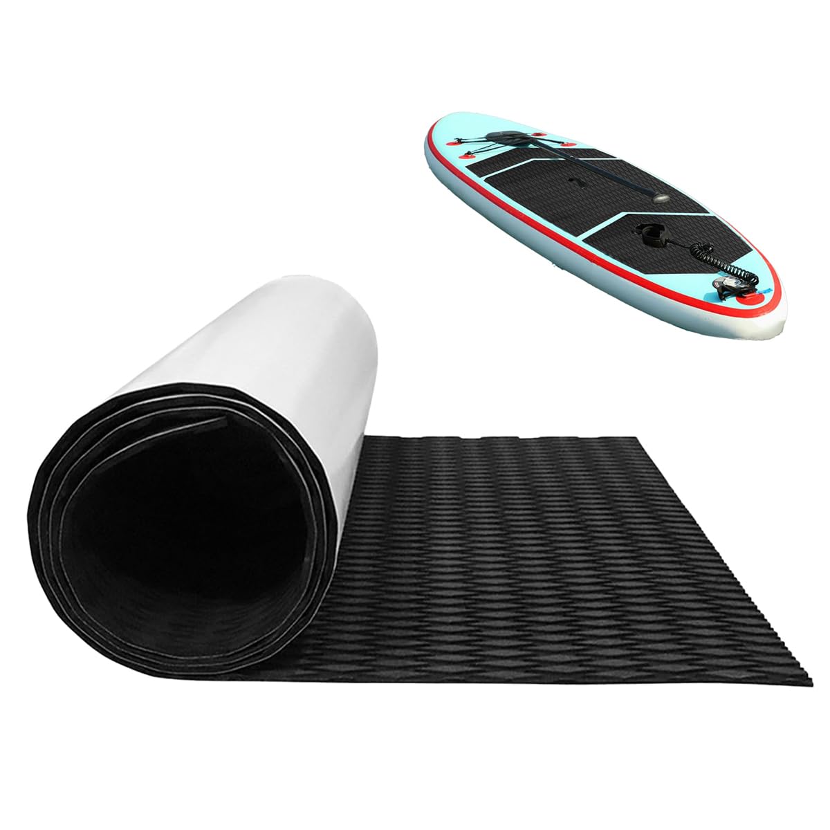 Ticha Surfboard Traction Pad, Boat Flooring EVA Foam Decking, for Surfboards Kayaks Skis Yacht Deck Pool Steps (120x30cm)
