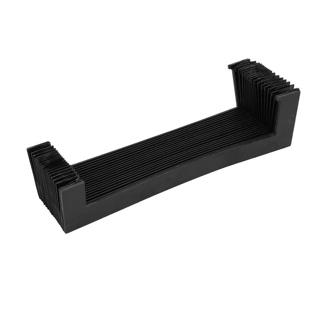 Ruilogod Caoutchouc synthétique pliable protection accordéon poussière Couverture noire 290mmx60mm