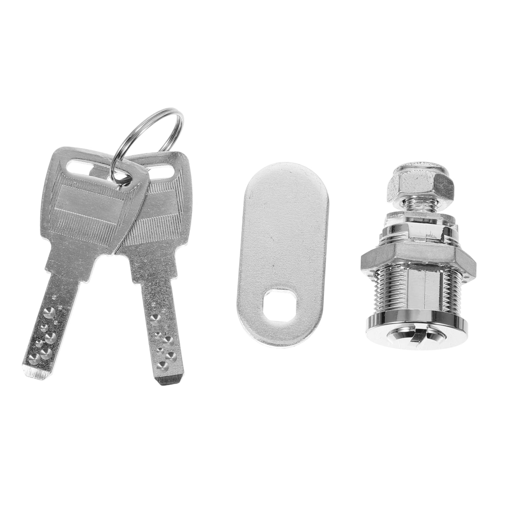 Lot De 5 Serrures De Sécurité Pour Armoire Casier À Combinaison Serrure À Pêne Dormant De Tiroir En Métal Acier Inoxydable Argenté