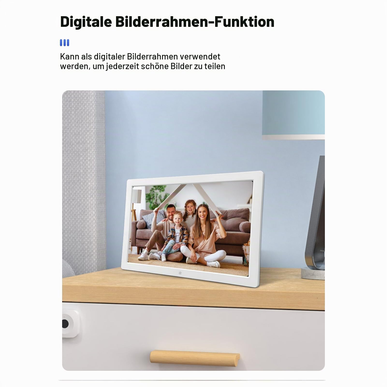 Denash 10 Zoll Große Digitale Uhr für Senioren, 12 Alarme und Medizinische Erinnerungen, EIN Großer Anzahl Digitaler Kalender für ältere Menschen, Demenz und Sehbehinderung