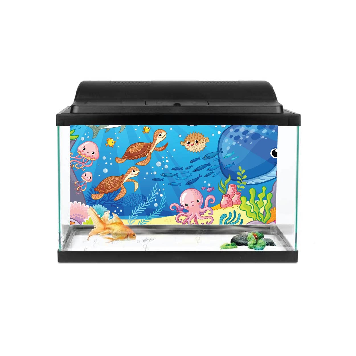 VVWV® Cartoon Background colourfull Stickers Acquarium Fish Tank Waterproof Vinyl Printed Multicolored Sticker (61 x 30 CMS) (B0BWFGNSNR) Amazon Price History, Amazon Price Tracker