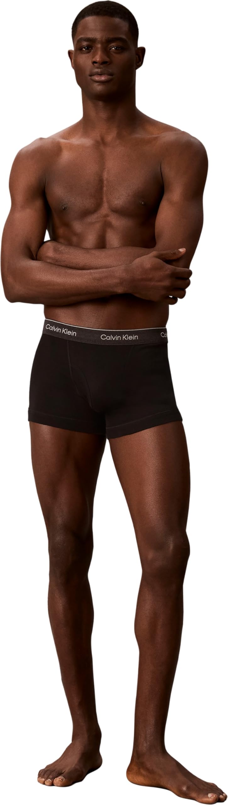 Calvin Klein Calzoncillos bóxer Hombre Pack de 3 Trunks con Logotipo en la Cintura