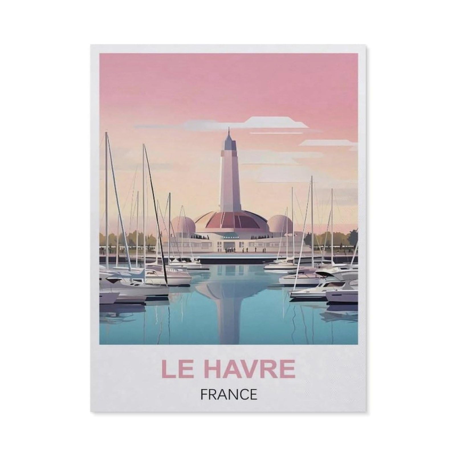 Metal Sign Tin Sign，Le Havre France(30x40cm）