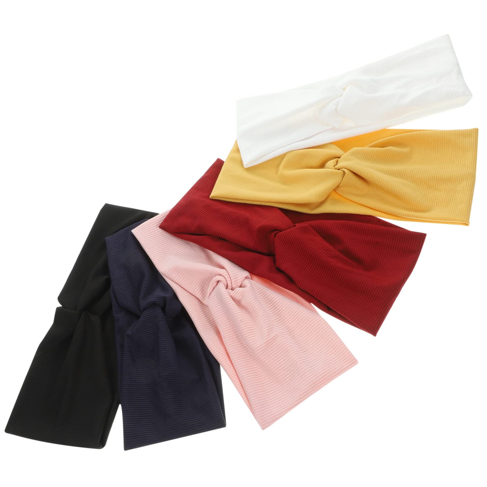 MAGICLULU 2 Set Di Fasce Larghe Ed Elastiche Per Donne Fascia Per Da Yoga Fascia Con Nodo Per Donne Per Da Allenamento Accessori Decorativi Per 6 Pezzi*2