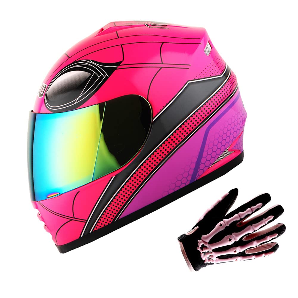 WOW Youth Helmet Spider Pink