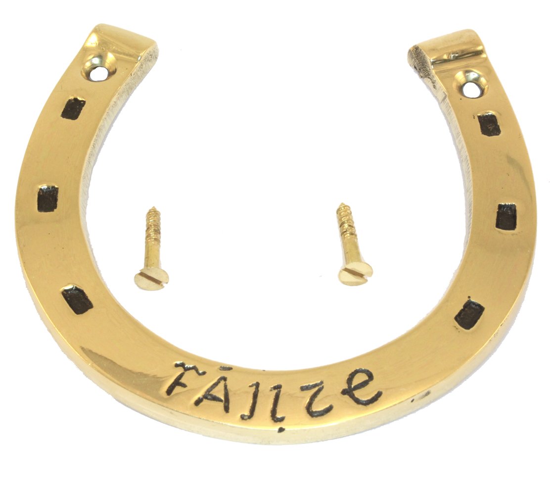 Carrolls Irish Gifts Brass Horse Shoe Wall Plaque in a Matching Box by Liffey Artefacts