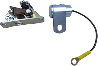Breaker Point & Condenser Kit Compatible with Kohler K91 K141 K161 K181 K241 K301 K321 K341 K361 K662 KT17 KT19 KT21 Engines ; Point 47-150-03/47 150 03-S, Condenser 230722/230722-S