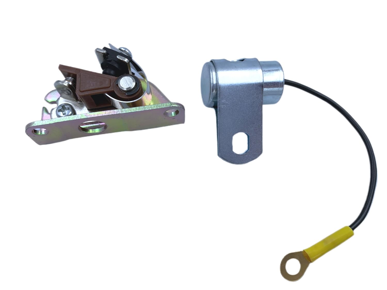 Point & Condenser Kit Compatible with Kohler K91 K141 K161 K181 K241 K301 K321 K341 K361 K662 KT17 KT19 KT21 Engines ; Breaker Point 47-150-03, 47 150 03-S, Condenser 230722, 230722-S