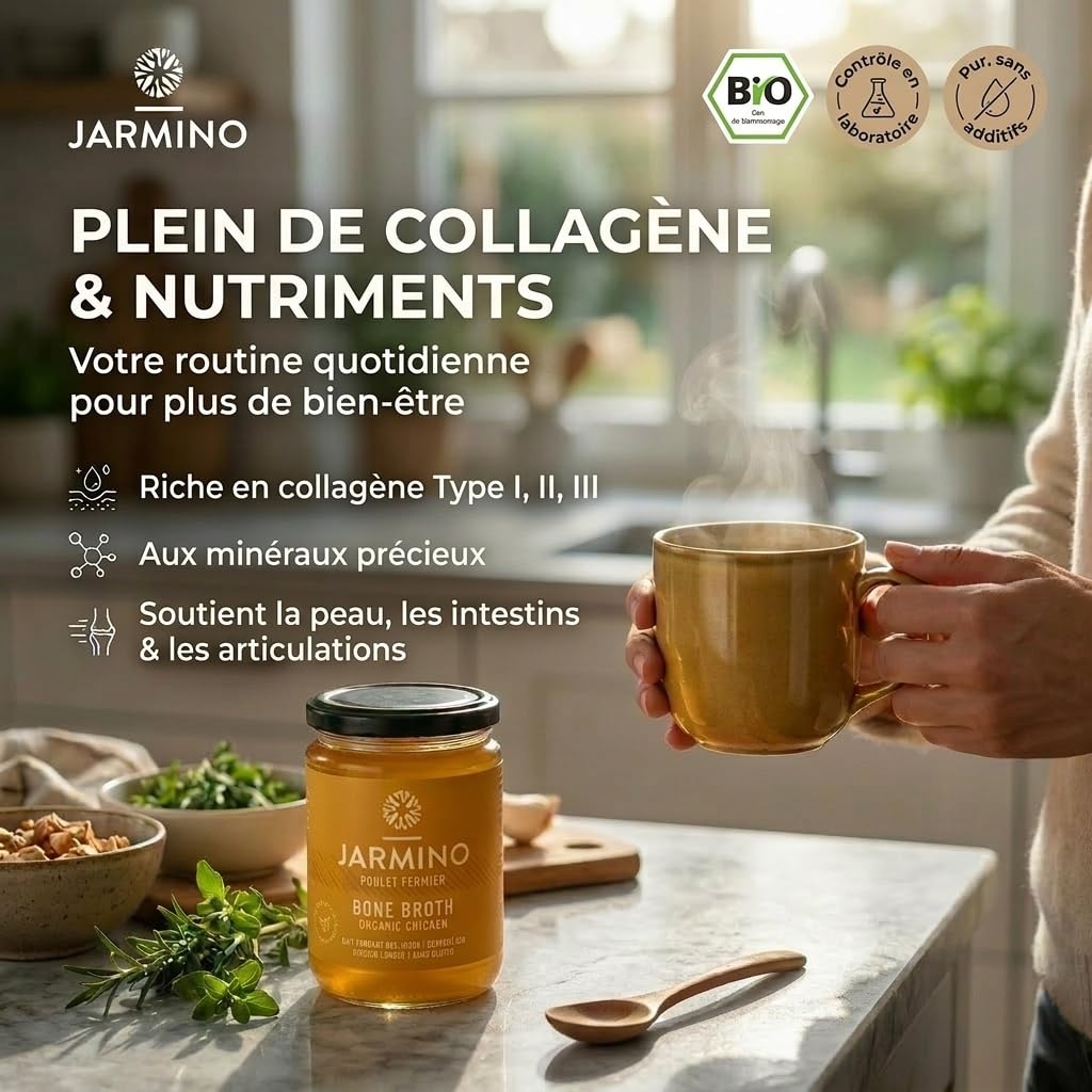 Bone broth: 6x 350ml bouillon de poulet bio
