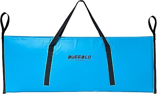 Buffalo Gear Bolsa enfriadora de peces aislada de 48 x 18 pulgadas, bolsa grande para matar peces, bolsa portátil impermeable a prueba de fugas que