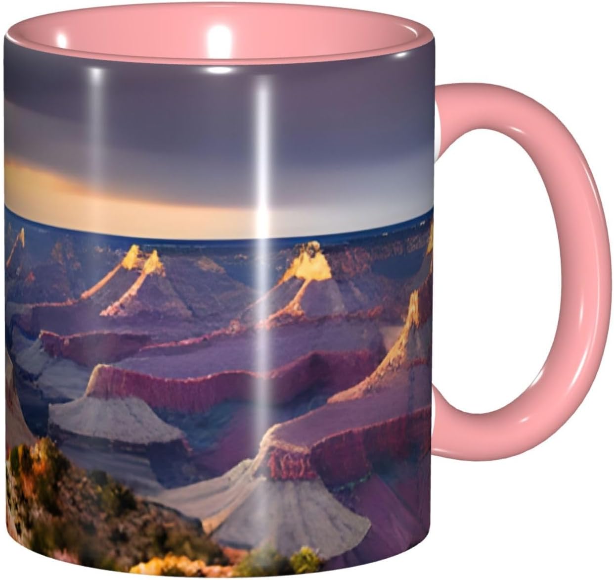 Beauty Grand Canyon 1 Print Ceramic Cup With Gift Box, Beautiful Coffee Mugs For Holiday Birthday Gift Coffee Milk 6 Color