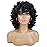 andromeda Curly Wigs for Black Women Soft Black Short Curly Wig with Bangs Afro Loose Curls Heat Resistant Synthetic Wig for African American Women (Black)
