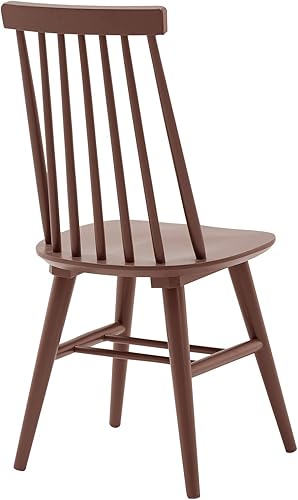 Miniatura 8 de Duhome - Juego de 2 sillas de comedor de madera, con respaldo de listones, sillas de cocina, sillas Windsor de nogal