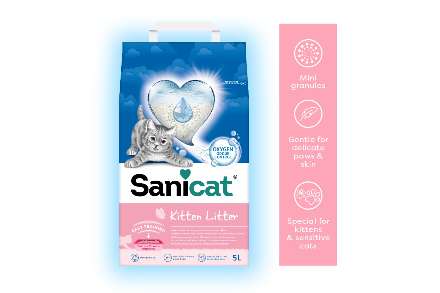Sanicat Lettiera per gattini, 5 l