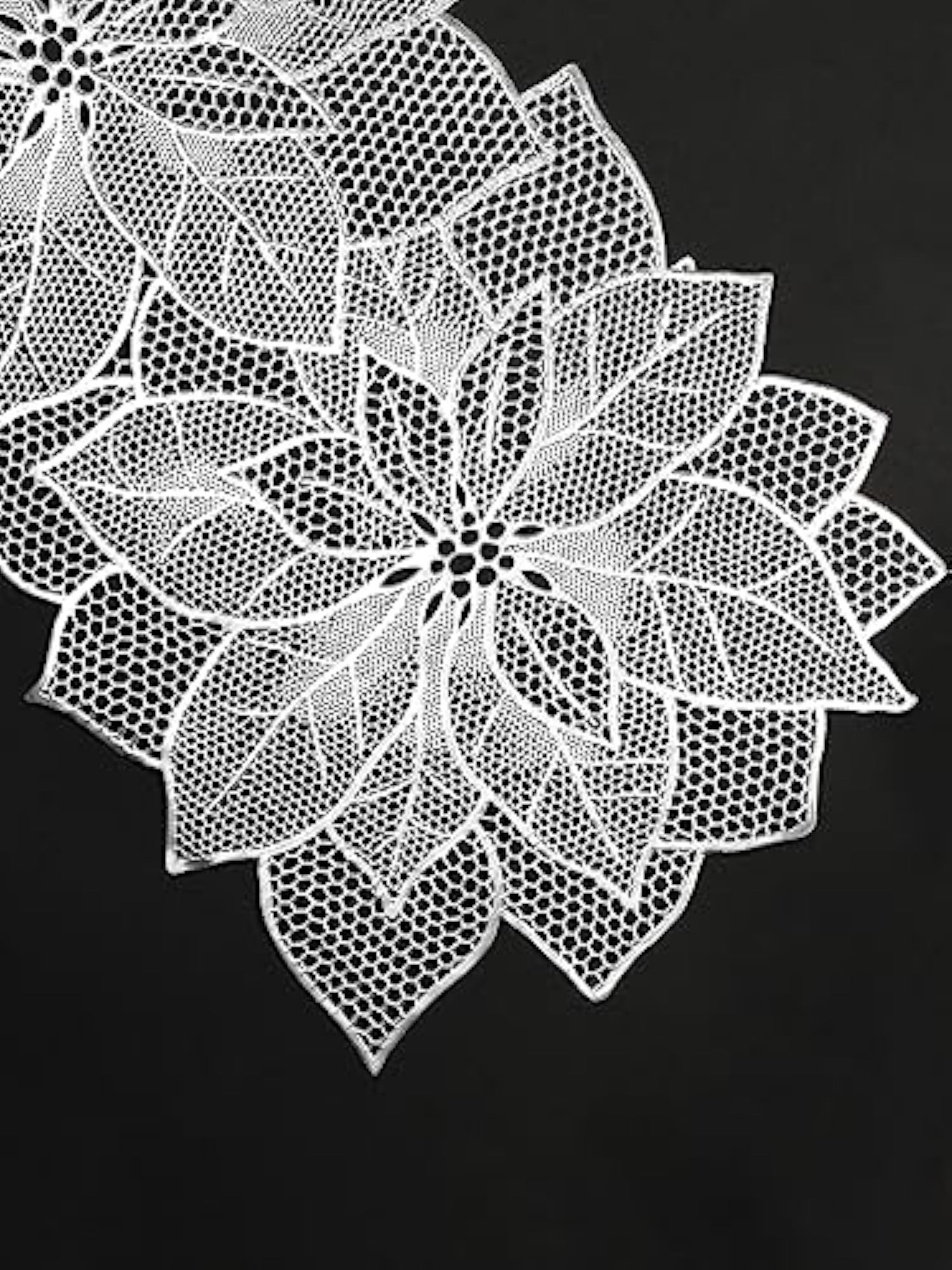 PVC Waterproof Soft Cutwork Leaf Design Runner