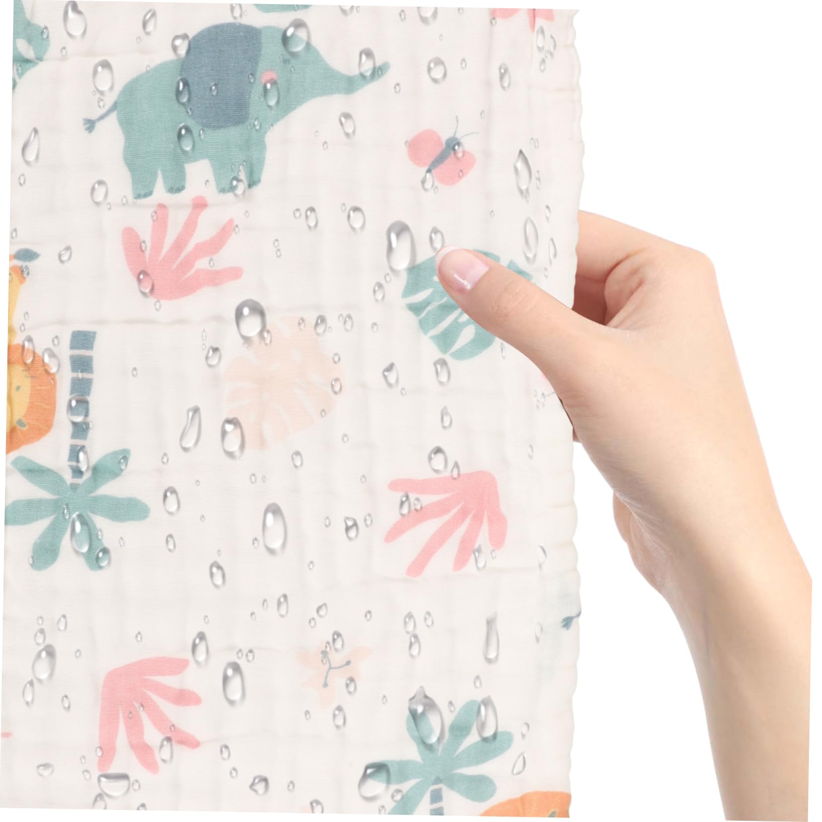 6 Stück Baumwolle mit Cartoon Motiven Multifunktionale Spucktücher Waschbar für Neugeborene und Kleinkinder für