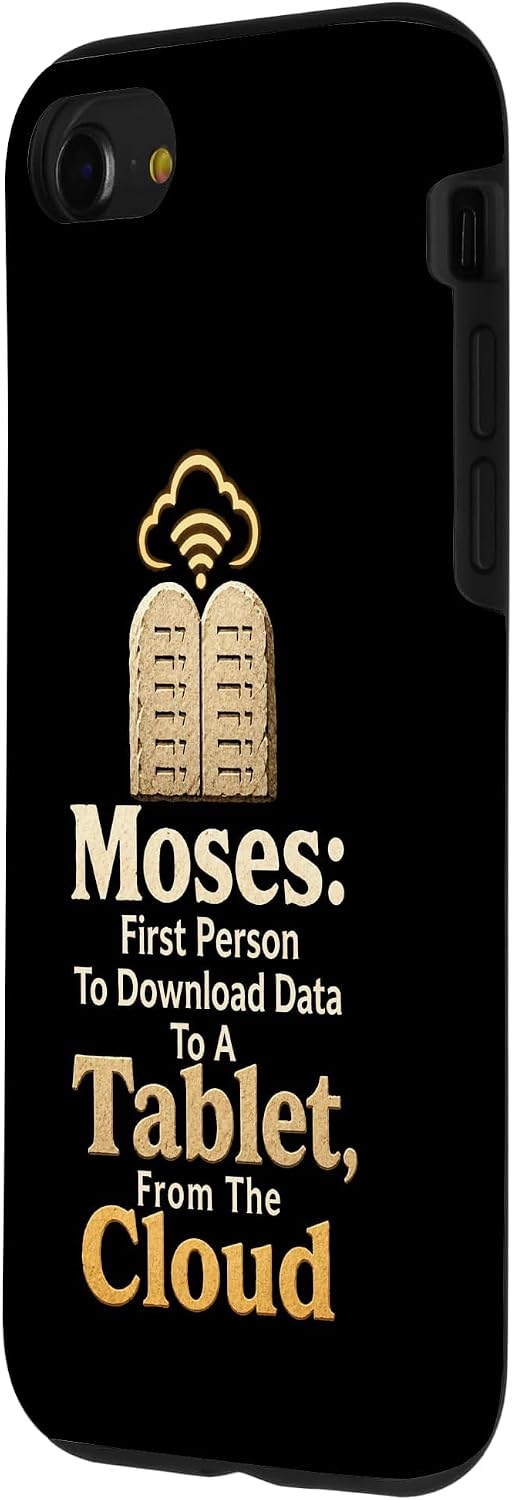 Christian Moses First to Download Data to Tablet Gift Case for iPhone SE (2020) / 7/8 image 2