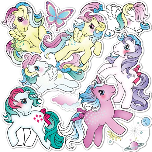 Pegatina de My Little Pony calcomanías impermeables para evitar confusiones de botellas de agua 2