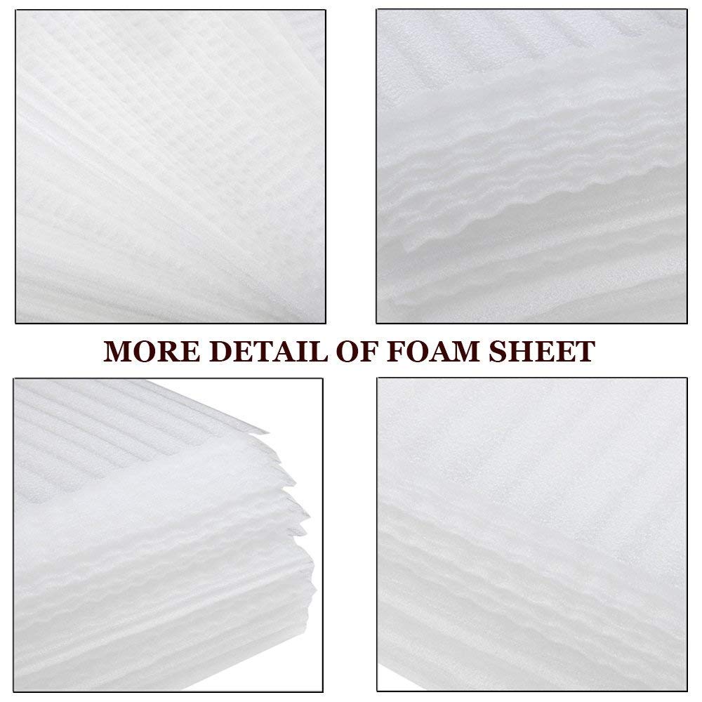 Riforla 50 Pcs 30x40cm Pochettes De Coussin Emballage Sûr Pour Tasses Vaisselle En Verre Porcelaine Fournitures De Rangement Pour Déménagement Visage & Sacs De Rangement Blanc Taille Unique