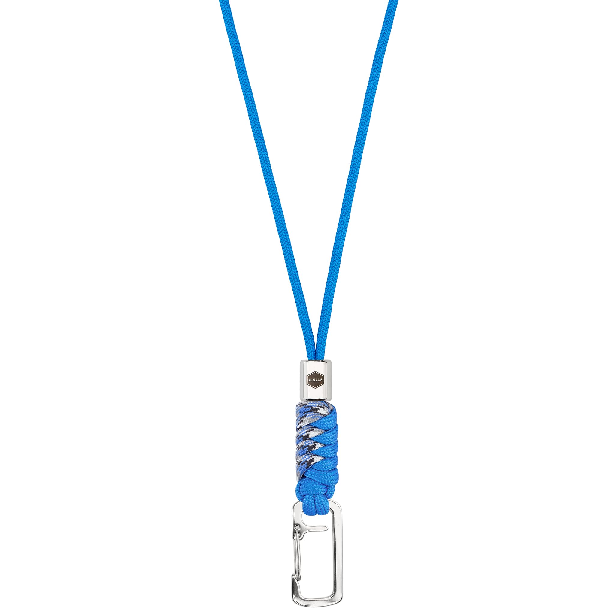 SENLLY Neck Lanyard Keychain for keys, Cell Phone, ID Badge Holder, Paracord Braided Design with Stainless Steel Hardware