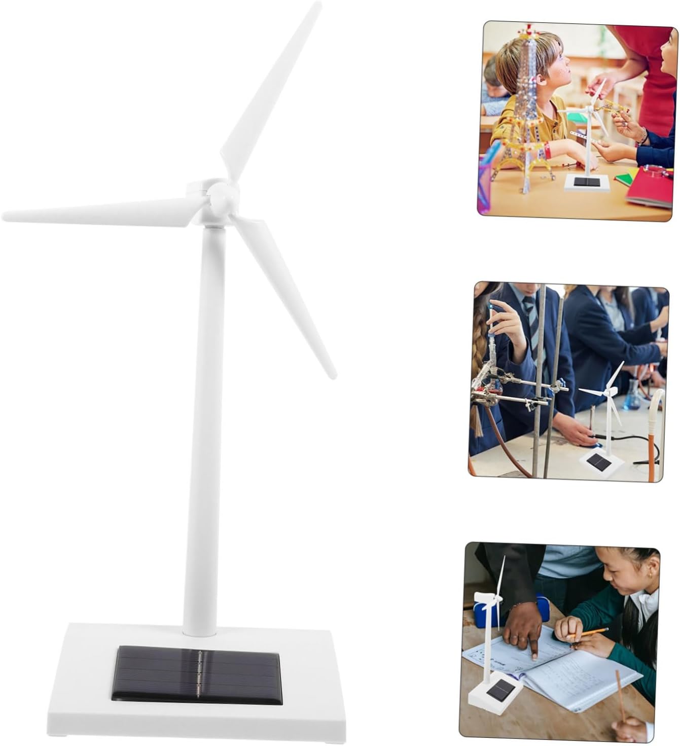 Solar Windmill Model Educational for DIY Solar Experiment Craft for School Projects Enhance Scientific Skills and Intelligence Development