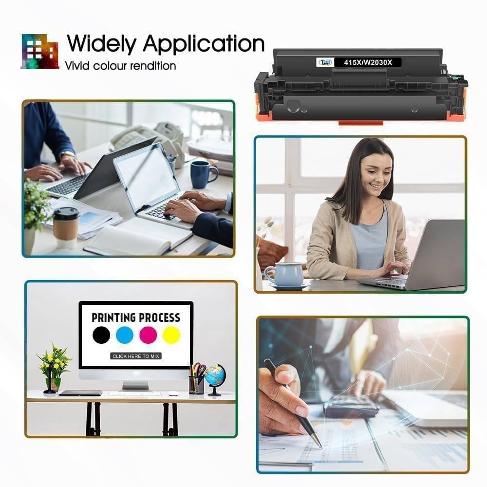 415X 415A MFP M479fdw Toner: Mit Chip Kompatible Tonerkartusche Ersatz für HP 415X Color LaserJet Pro MFP M479dw Toner M479fdw M479fnw M479fdn M454dw M454dn M479 W2030X W2031X W2032X W2033X 4PK