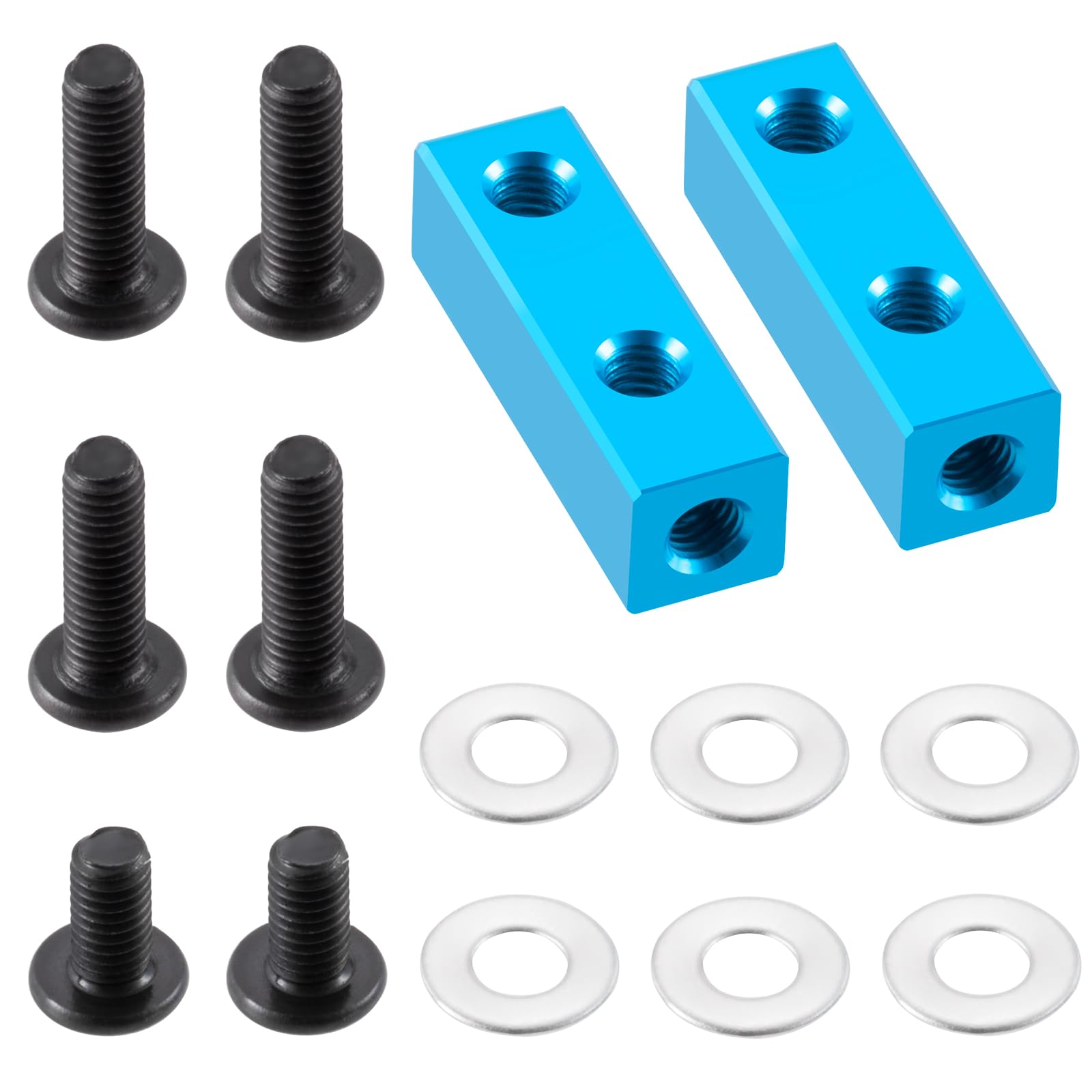 AXspeed RC Servo Mount Bracket Aluminium Servo Seat Upgrade for 1:12 Tamiya 58347 Lunch Box RC Truck(Blue)