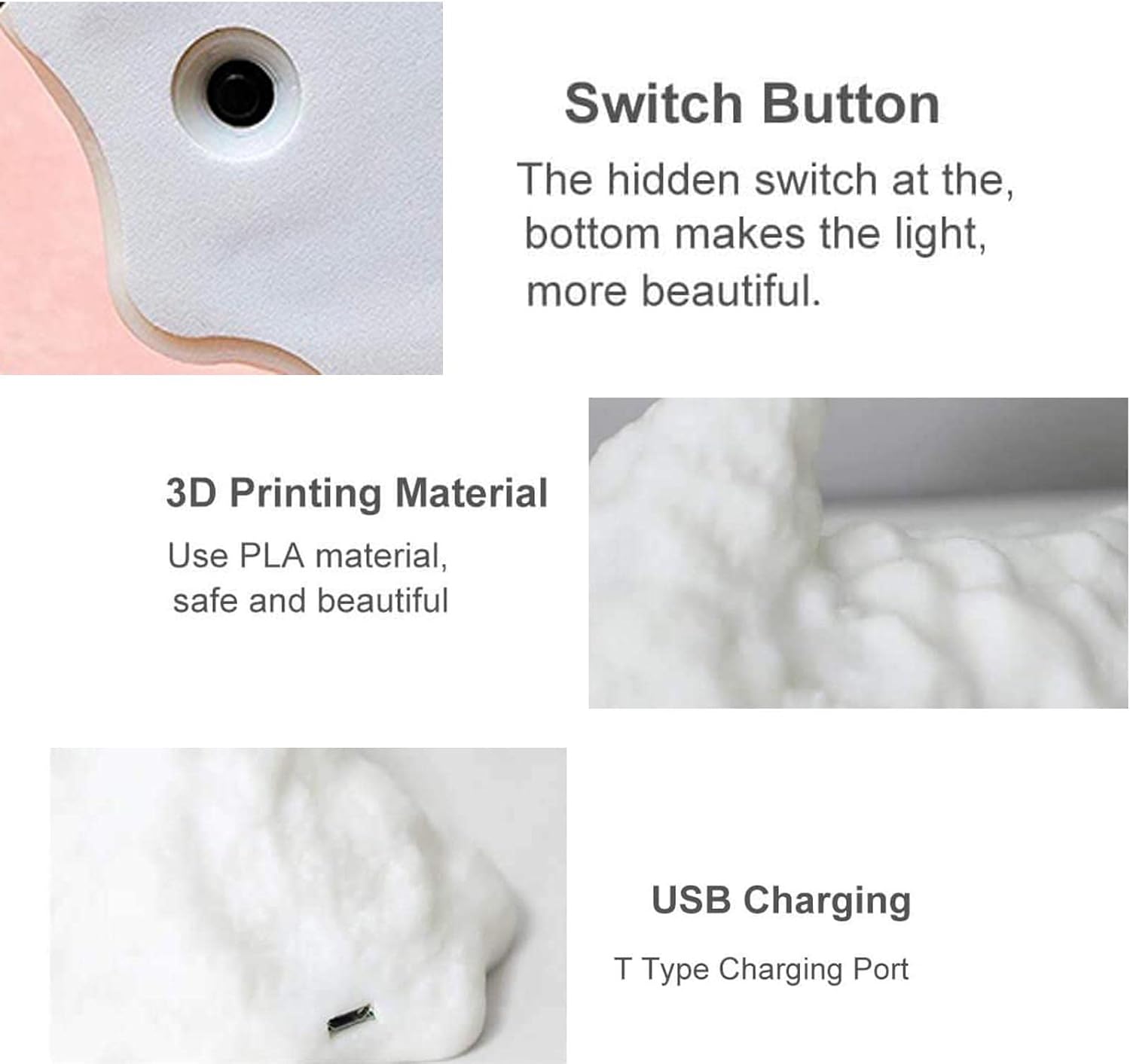 HGomx Fire Dragon Lamp Light, 3D Printed Night Light LED Moon Light Gift for Boys and Girls Bedroom Kids Room with USB Rechargeable (Fire Dragon)