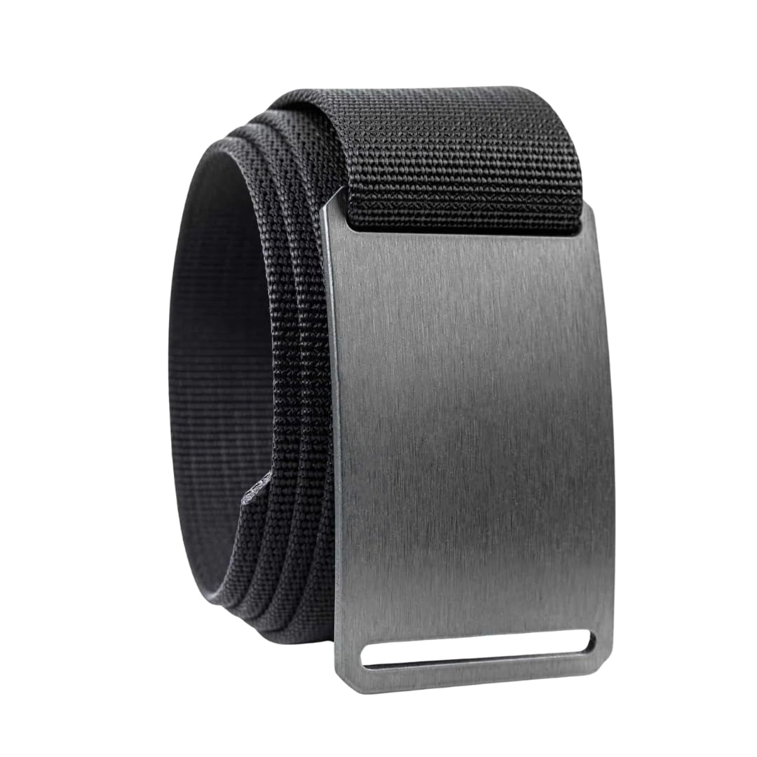 GRIP6Gunmetal Belt: Durable Belts for Men & Women, Versatile Nylon Tactical Belt for Work, Golf, Casual & Outdoor Use