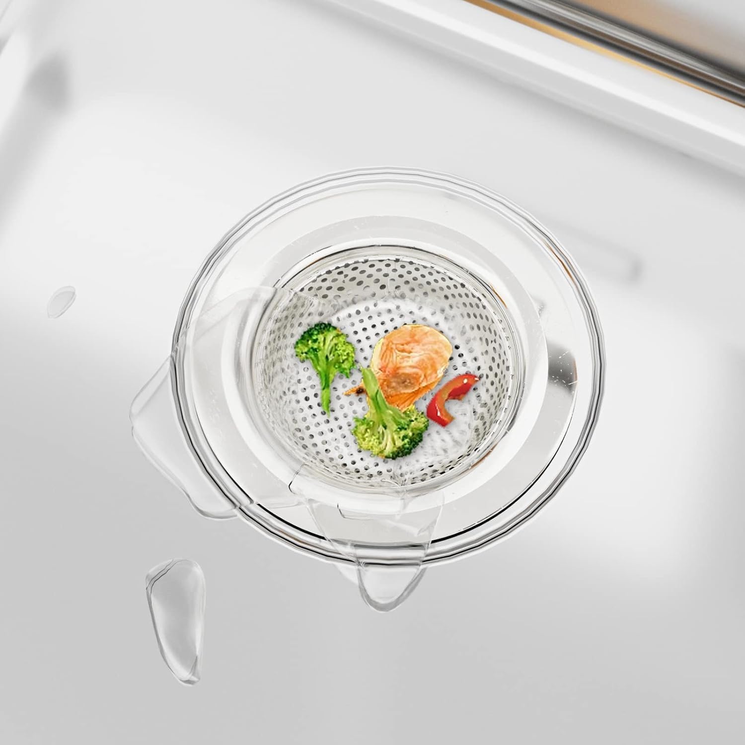 Sink Protectors for Kitchen Sink,2 Packs of Stainless Steel Sink Grids,Metal Sink Racks 14.6"L×11.2" for bottom of Sink,Sink Grates with Rear Drain and Corner Radius 3.5"