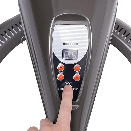 Miniatura 5 de Máquina profesional de lámpara de calor para salón - 104-140F estilo secadora de permanente, máquina de tratamiento de cabello giratoria en órbita