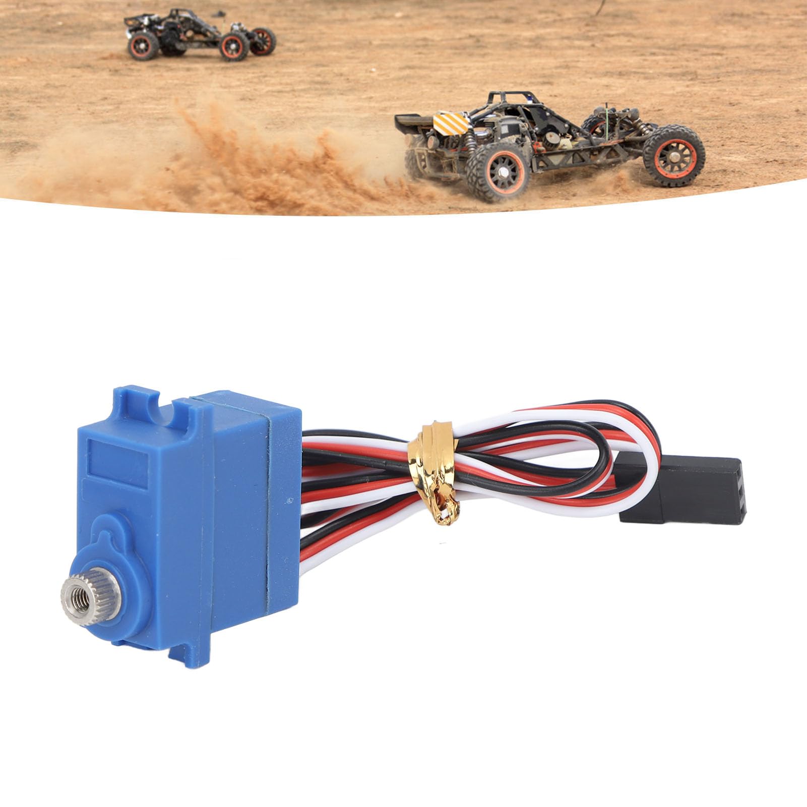 VGEBY Servo RC, Servo Impermeabile Sterzo a Ingranaggi in Metallo a 3 Fili Adatto per 1/18 4M