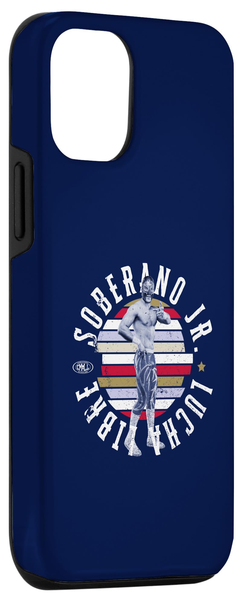 iPhone 14 Soberano Jr. Mexican Luchador Ideal for men and women. Case - Image 3