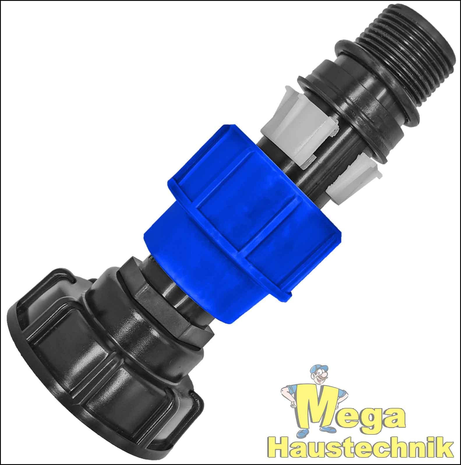 IBC Adapter Feingewinde 60mm Auf Grobgewinde – Kunststoff, Auslaufsicher, Für Wassertanks & Ölbehälter