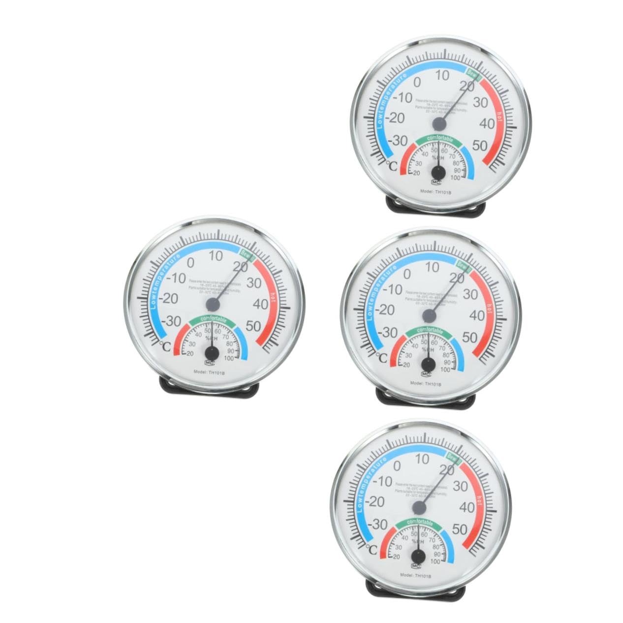 UPKOCH 4 Piezas Termómetro Higrómetro Medición de Temperatura y Sensor Digital Interior y Exterior para Oficinas y Almacenes