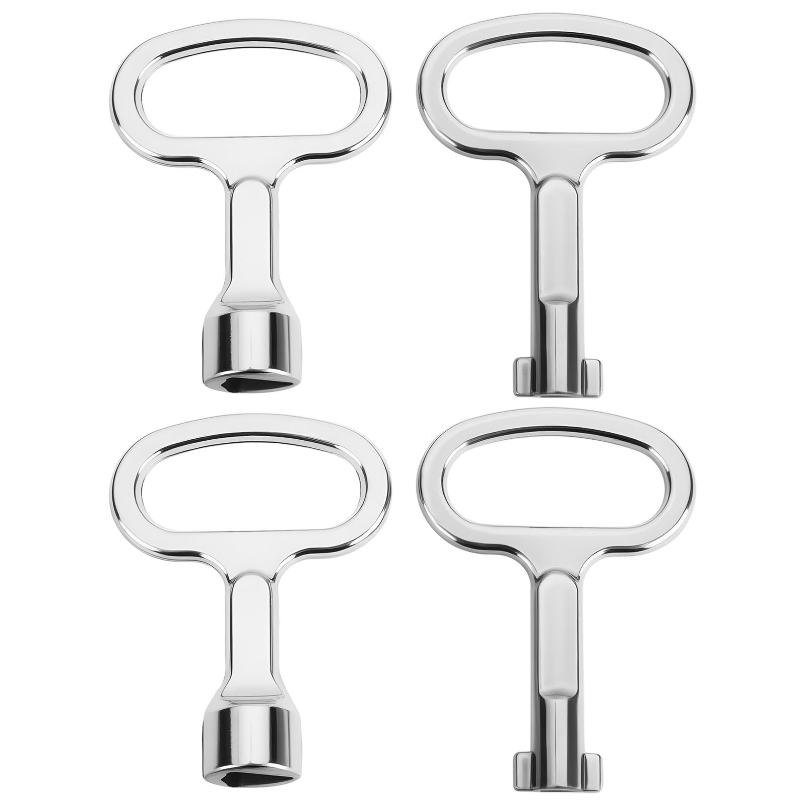 As Axis Spindleon 4Pcs Meter Box Key Triangle And Round Key 1X1.3cm And 1.23X0.76cm For Gas Electric Utility